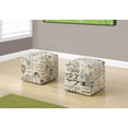 thumbnail image 5 of Ottoman, Pouf, Footrest, Foot Stool, Set Of 2, Juvenile, Beige Fabric, Transitional, 5 of 6