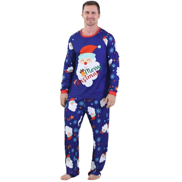Ensemble de Pyjama pour Hommes Imprimé à Carreaux et Pantalon pour Famille Papa, Pyjamas pour Famille