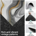 thumbnail image 3 of Gray White Gold Marble Pattern Kitchen Rugs Sets Of 3,Kitchen Runner Rugs Non Skid Washable,Decorative Kitchen Floor Mats for Kitchen,Sink,Laundry,17"x30"+ 17"x47" + 17"x59", 3 of 6