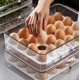 thumbnail image 4 of Organizador de congelador para dumplings: Bandejas apilables con tapa, ideal para almacenar ravioles, empanadas y verduras en la nevera, mantén tus alimentos frescos y organizados en la cocina., 4 of 5