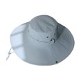 thumbnail image 1 of Sombrero de cubo grande para hombre, gorro de poliéster para exteriores, sombrero de pescador para ciclismo, pesca, escalada en roca - Gris oscuro SM SunniMix sombrero de copa, 1 of 7
