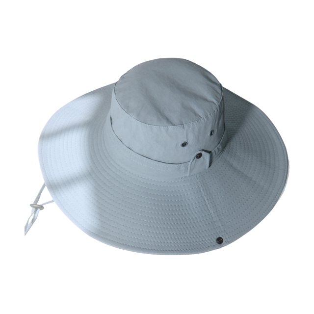 Sombrero de cubo grande para hombre, gorro de poliéster para exteriores, sombrero de pescador para ciclismo, pesca, escalada en roca - Gris oscuro SM SunniMix sombrero de copa