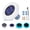 White Hexagon, variant on Floyant Solar Pool Cleaner with Two Copper, Floating Water Cleaner for Fresh & Salt Water Pools & Spas