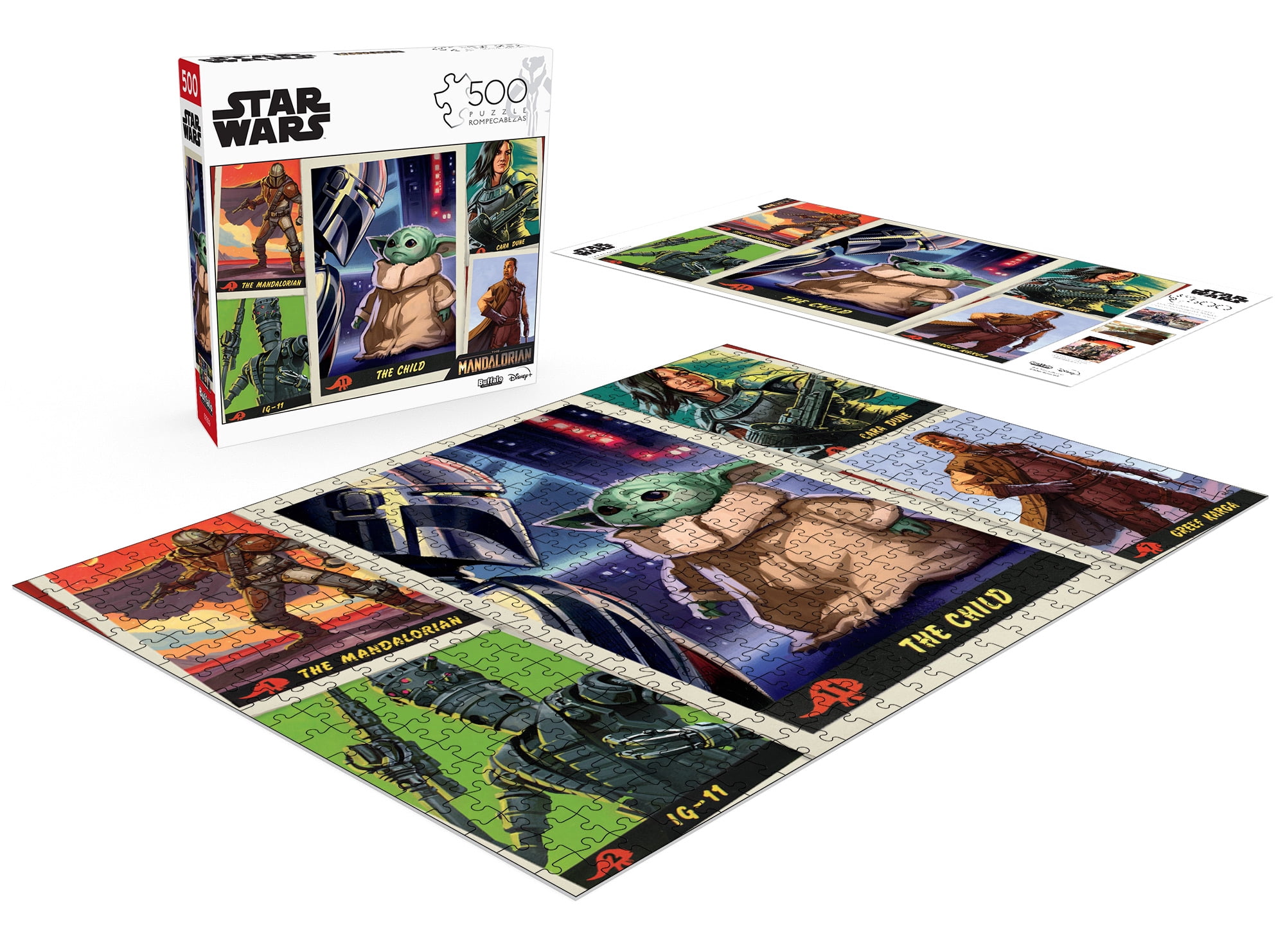 Buffalo Games 500-Piece Entertainment Collection Baby Yoda Trading Cards Jigsaw Puzzle