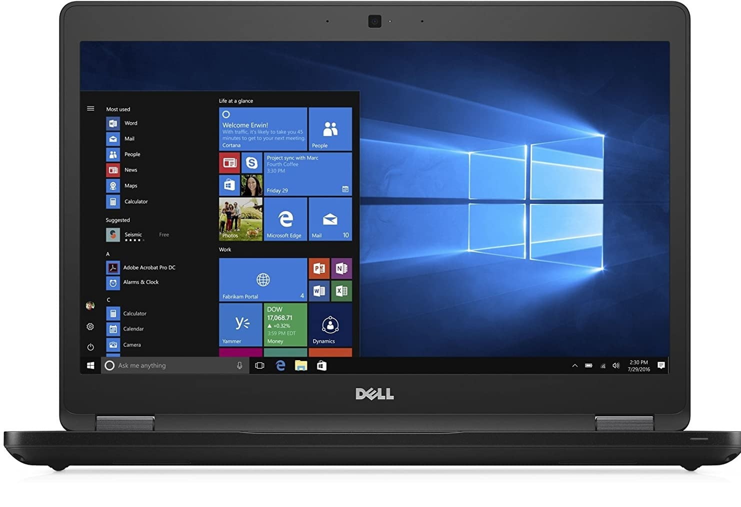 Dell 5480 14" Laptop, Intel i5 6300U 8GB DDR4, 256GB Win 10