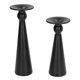 thumbnail image 1 of Black Metal Taper Candlesticks Hourglass Shape 2 Piece Candle Holders For Candle Holder Decoration ANGGREK Arte y Manualidades, 1 of 8