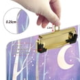 thumbnail image 6 of FORMRS Acrylic Clipboard with Low Profile Clip Standard A4 Letter Size, 12.5" x 9", Purple Night Deer, 6 of 8