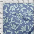 thumbnail image 3 of oneOone Cotton Cambric Blue Fabric Floral Magnolia Sewing Fabric By The Yard Printed Diy Clothing Sewing Supplies 42 Inch Wide, 3 of 4