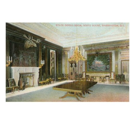 State Dining Room White House Washington DC Print Wall Art State Dining Room White House Washington DC Print Wall Art