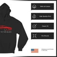thumbnail image 6 of Bad To The Block Muscle Car Sweatshirt Street Racer American RT V8 Octane Power Perfomance Racing Coupe Hoodie, 6 of 7