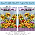 thumbnail image 4 of Toland Home Garden Pinstripe Cornucopia Flower Welcome Flag Double Sided 12x18 Inch, 4 of 5