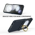 thumbnail image 3 of Compatible with Samsung Galaxy Z Flip 5 Case (without Screen Protector) with Hinge Protection & Ring Kickstand, Slim and Thin Protective Case Cover for Samsung Galaxy Z Flip 5, Darkblue, 3 of 7