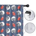 thumbnail image 4 of Blackout Kids Curtains,Blue Football Helmets and Balls Pattern Childrens Insulated Curtains Set Of 2,Bedroom Essentials,Toddler Room Decor 42"x54", 4 of 5