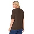 thumbnail image 3 of Woman Within Plus Size Perfect Elbow-Length Sleeve Cardigan Sweater, 3 of 5