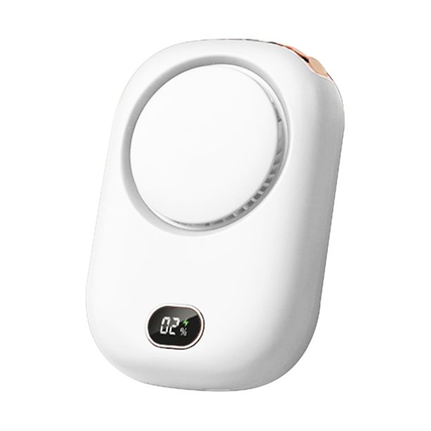 Ventilador de cuello colgante, Mini ventilador de cuello colgante con batería externa de 2000 mAh, ventilador de carga USB portátil, manos libres/diseño de flujo de aire potente y 3 velocidades Zhivalor 220287-1
