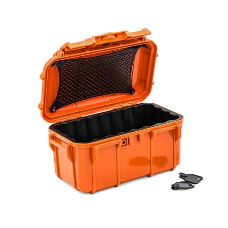 Seahorse SE58 OR 9.5 x 5.8 x 4.7 in. Protective Micro Case with Padded Liner Orange