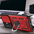 thumbnail image 5 of Case for Xiaomi Mi 11T with Slide Camera Cover,Military Grade Heavy Duty Protection Phone Case Cover with Magnetic Ring Kickstand for Xiaomi Mi 11T Pro/11T 4G SJ Red, 5 of 14