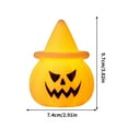 thumbnail image 3 of ChicYu Halloween Pumpkin Electronic Candle Lamp Decoration Prop Ornament Light-Up Toy Pumpkin Lantern Party Decor for Halloween Party or Home Display​, 3 of 5