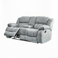 thumbnail image 4 of Modern Grey Polyester Reclining Sofa 220×80×75cm with Manual Mechanism, 4 of 8
