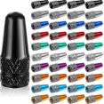 thumbnail image 1 of 40 Pieces Bicycle Presta Valve Caps Multicolor Anodized Aluminum Presta Valve Caps Bicycle Tire Caps French Style Anti-dust Caps, 1 of 5
