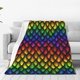 thumbnail image 1 of Fotbe Dragon Scales Manta de Franela Acolchonada con Estampado, Súper Suave y Esponjosa, Extra Grande para Sofá, Cama, Uso Todo el Año-60"x50", 1 of 7