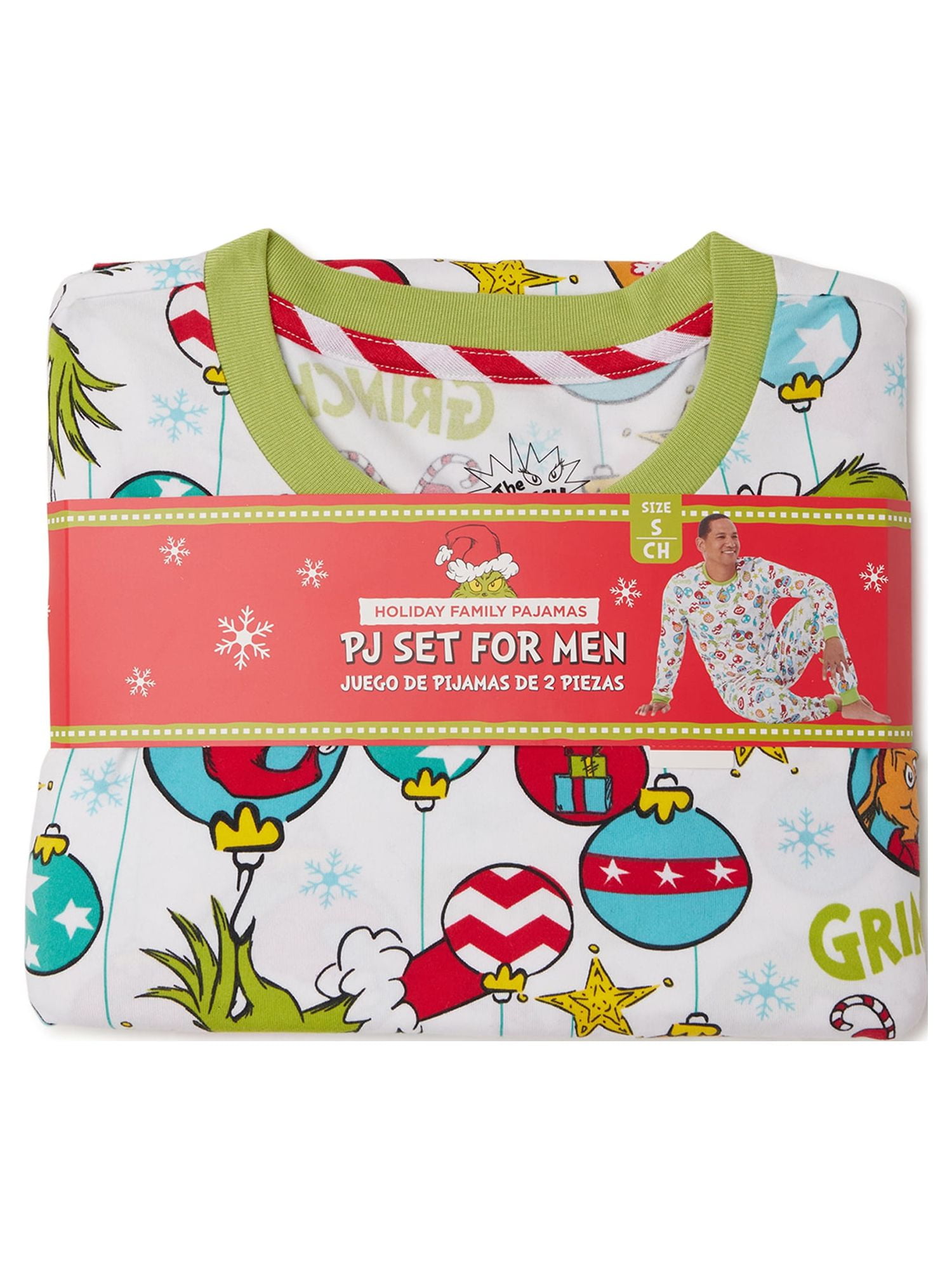 Dr. Seuss' The Grinch Men’s Family Pajamas Set, 2-Piece