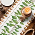 thumbnail image 3 of Summer Botanical Table Runner 70 Inches, Watercolor Acorn Spring Plant Leaves Bed Runner Dresser Scarves Tabletop for Indoor Outdoor Parties/Ceremony/Banquet, 13" x 70", 3 of 9