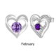 thumbnail image 1 of Pendientes de piedra natal para mujer, regalo de cumpleaños para mamá, mujer, niña, señora, joyería Wmkox8yi sjalhkljlk4155, 1 of 2