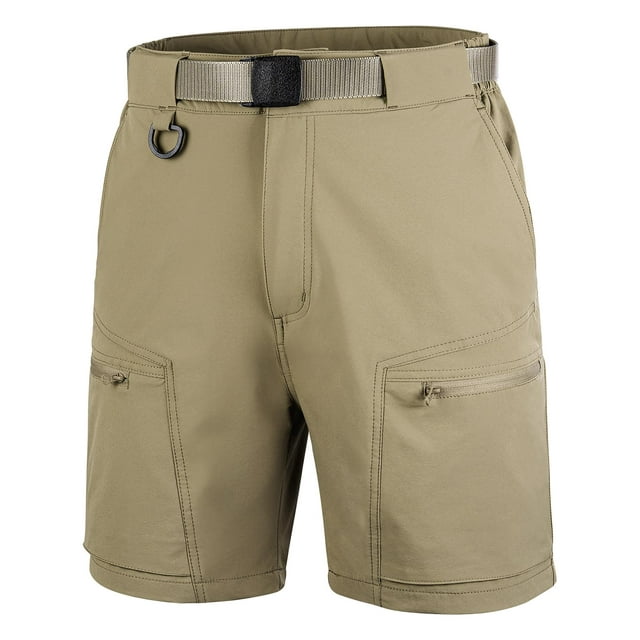 Bermudas tácticas de senderismo FREE SOLDIER ligeras para hombre en color barro