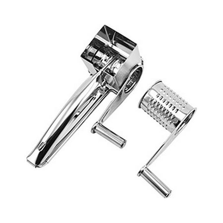 SHEYAGN Stainless Steel Hand Rotating Grater Easily Use Hand Crank Rotary Shredder Grinder Or For Grating Hard Cheese Chocolate Parmesan And More Food Clearance