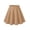 Khaki, variant on Zeagoo Women's Skirt Casual Mini Skater Skirt Stretchy High Waist Flared Pleated A Line Basic Versatile Skirt