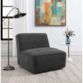 thumbnail image 2 of Cobie Upholstered Armless Swivel Chair Dark Charcoal, 2 of 10