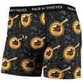 thumbnail image 2 of Men's Pair of Thieves Black San Diego Padres Super Fit 2-Pack Boxer Briefs Set, 2 of 5