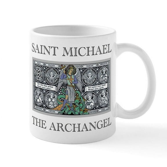 CafePress - Saint Michael Mug - 11 oz Ceramic Mug - Novelty Coffee Tea Cup