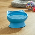 thumbnail image 2 of Vibrant Life 0.8-Cup Plastic Elevated Cat Ear Bowl, Blue, 2 of 6