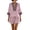Pink, variant on Women's Two-Piece Shorts Set Three-Quarter Length Sleeve V Neck Striped Vacation Daily Casual Outdoor Summer Loose Set