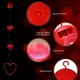 thumbnail image 4 of Lámpara De Cortina De Plástico Cortina De Luces Led De Plástico Rojo Con 520 Luces En Forma De Corazón Y Ventosas Para Decorar Bodas Y San Valentín (3 Unidades) Rkxzt, 4 of 7