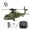 Green/1 Battery, variant on K2000 UH-60 Blackhawk RC Helicopter, 2.4GHz 6 Axis Gyroscope RC Military Helicopter, 6CH RC Aircraft with 3 Speed Mod, Altitude Hold & Optical Flow Positioning for Adults