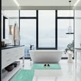 thumbnail image 3 of Luxury Bathroom Rugs Non Slip, Large Cyan Bath Rugs for Bathroom Decor, Water Absorbent and Thick Shower Floor Mats, Machine Washable Bath Mat Runner, 3 of 7