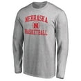 thumbnail image 2 of Men's Heathered Gray Nebraska Huskers In Bounds Long Sleeve T-Shirt, 2 of 3