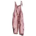 thumbnail image 2 of WXLWZYWL Jumpsuit for Women 2024 Baggy Overalls Summer Sleeveless Loose Trendy Rompers Hippie Jumpsuits Floral Printed Spaghetti Strap Cute Romper Plus Size Bib Overall with Pockets, 2 of 5