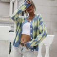 thumbnail image 2 of Vedolay Long Cardigans for Women Long Sleeve Knit Sweater Open Front Cardigan Outerwear Blue,M, 2 of 5