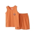 thumbnail image 4 of felwors Boys Tank Top and Shorts with Pockets Pajamas Set Summer Sleeveless Sleepwear Cozy Lounge Set(15-16 Years), 4 of 4