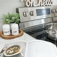 thumbnail image 5 of AuldHome Design Salt and Pepper Shaker Set (White); Rustic Enamelware Retro Vintage Style Shaker Set, 5 of 9