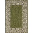 thumbnail image 2 of Unique Loom Outdoor Collection Transitional Indoor & Outdoor Traditional Floral Border Area Rug, 4 x 6 ft, Green/Gray, 2 of 2