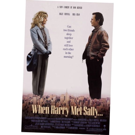 When Harry Met Sally Movie Poster 24x36 Art Poster 24x36 Multi-Color Square Adults Poster Time