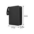 thumbnail image 3 of Milaget Trading Card Binder Protector Carrying Case PU Leather with 50 Removable Black, 3 of 9