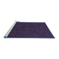 thumbnail image 2 of Ahgly Company Machine Washable Indoor Rectangle Abstract Blue Contemporary Area Rugs, 2' x 4', 2 of 4