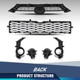 thumbnail image 5 of Front Upper Lower Bumper Grill + Fog Lights Set Fit For 2014-2019 Toyota 4Runner SR5, 5 of 10