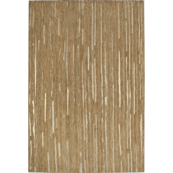 Dalyn Vibes Area Rug VB1 Vb1 Gold Gold Banded Rows 3' 6" x 5' 6" Rectangle